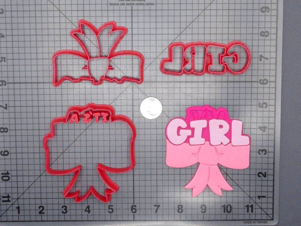 Bow Its a Girl 266-G104 Cookie Cutter Set