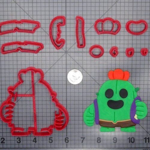 Brawl Stars - Spike 266-G088 Cookie Cutter Set