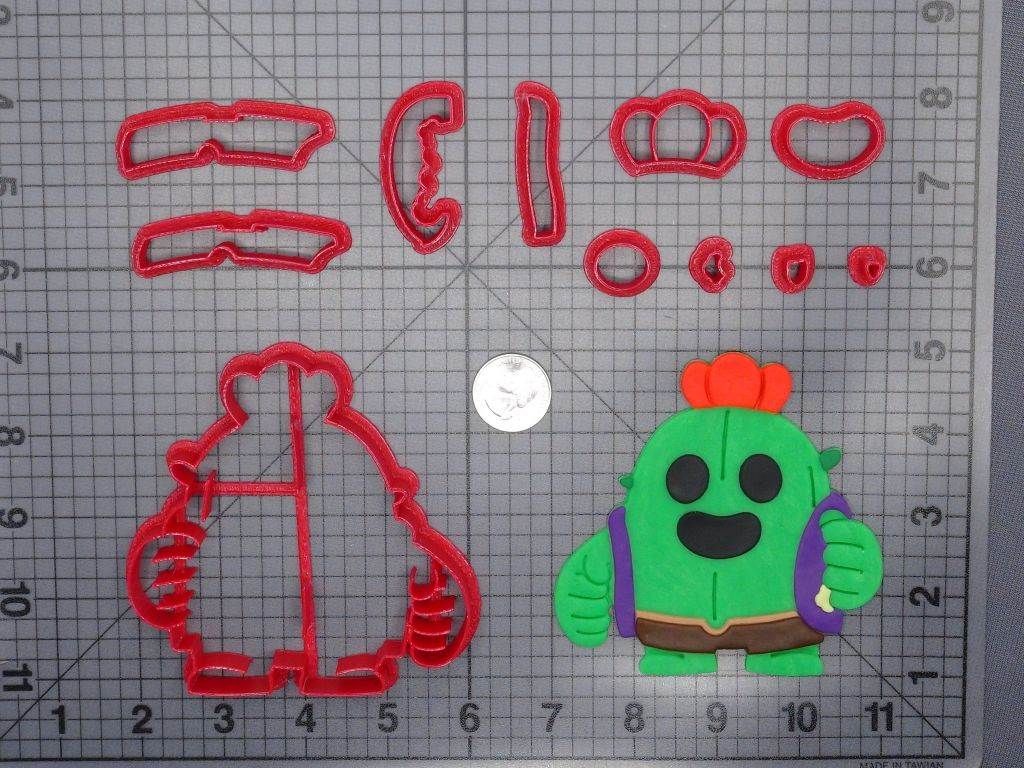 Brawl Stars - Spike 266-G088 Cookie Cutter Set