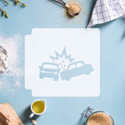 Car Crash 783-E888 Stencil