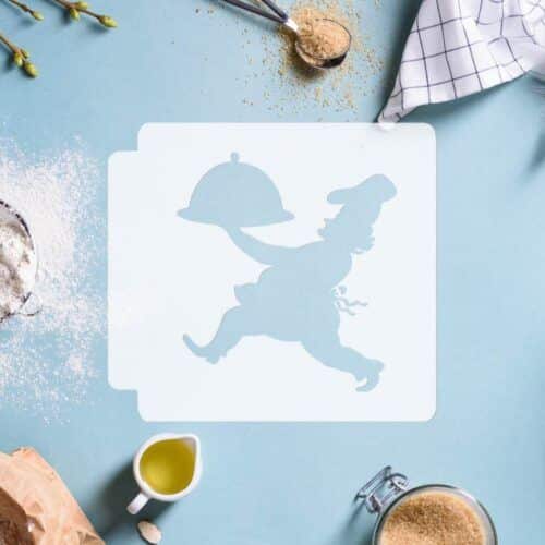 Chef with Platter 783-E922 Stencil