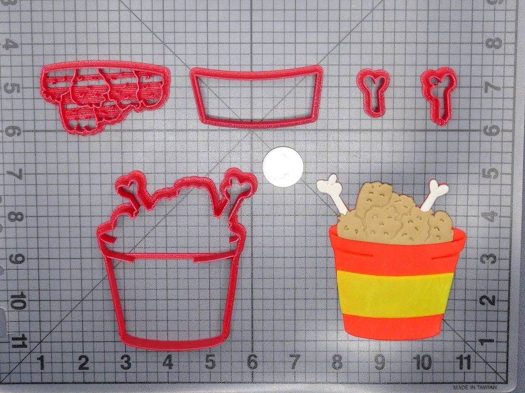 Chicken Wing Bucket 266-G102 Cookie Cutter Set