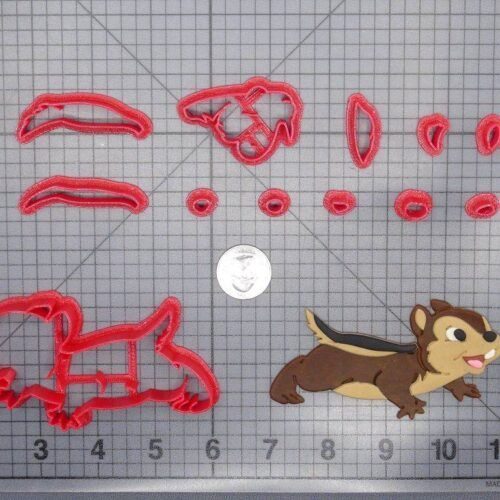 Chip Squirrel Body 266-E008 Cookie Cutter Set