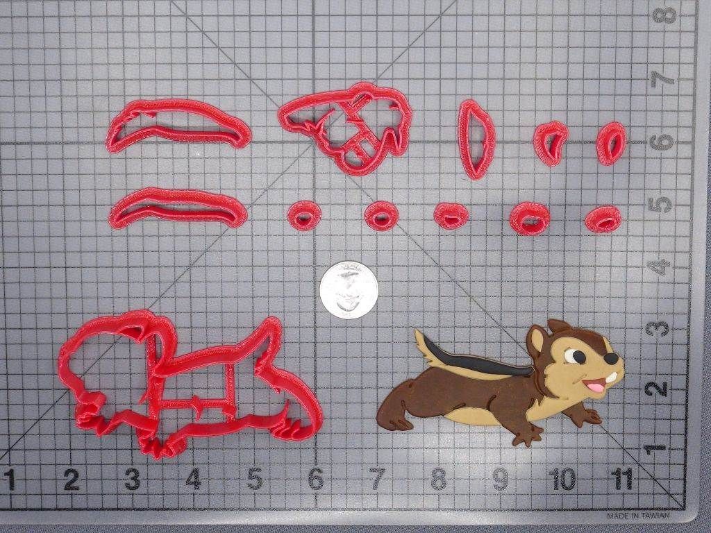 Chip Squirrel Body 266-E008 Cookie Cutter Set