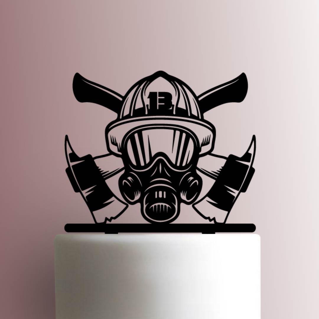 Custom Firefighter with Axe Age 225-A595 Cake Topper