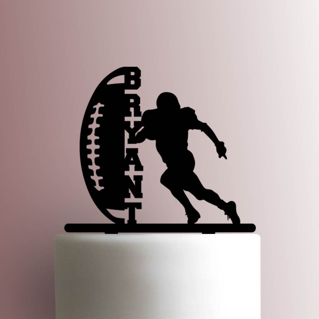 Custom Football Player Name 225-A645 Cake Topper