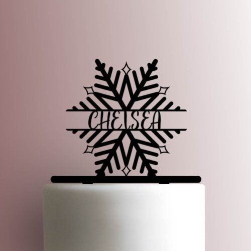 Custom Snowflake Name 225-A636 Cake Topper
