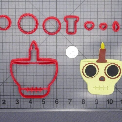 Day of the Dead - Skull Candle 266-G139 Cookie Cutter Set