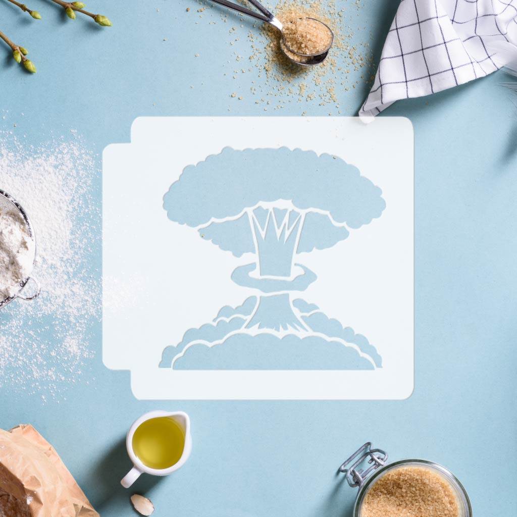 Explosion Mushroom Cloud 783-E795 Stencil