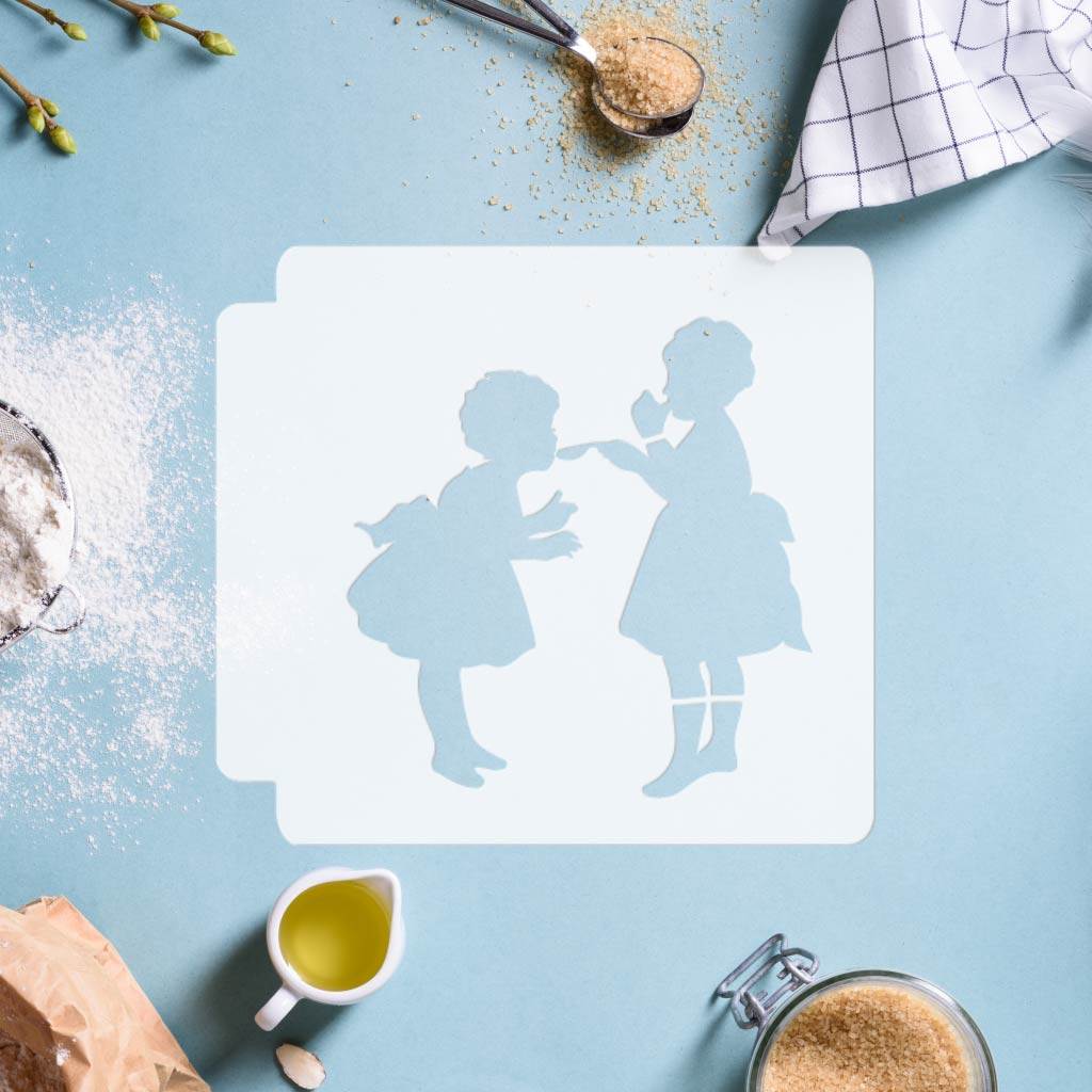 Kids Eating 783-E874 Stencil