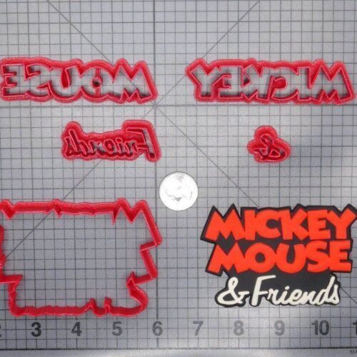 Mickey Mouse and Friends Logo 266-G134 Cookie Cutter Set