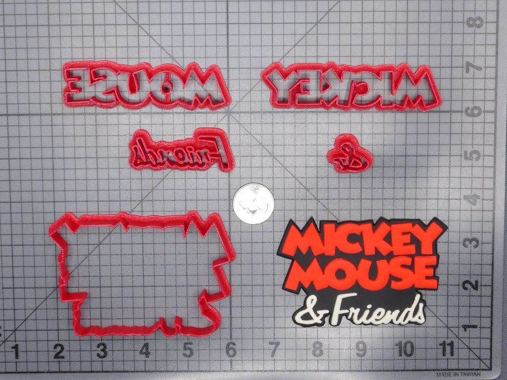 Mickey Mouse and Friends Logo 266-G134 Cookie Cutter Set