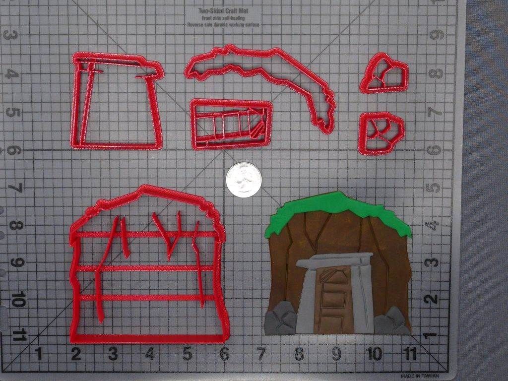 Mining Cave 266-F304 Cookie Cutter Set