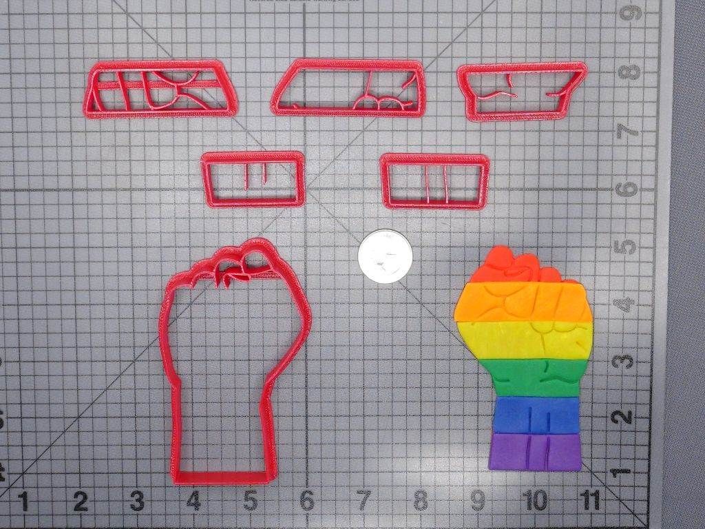 Rainbow Fist 266-G105 Cookie Cutter Set