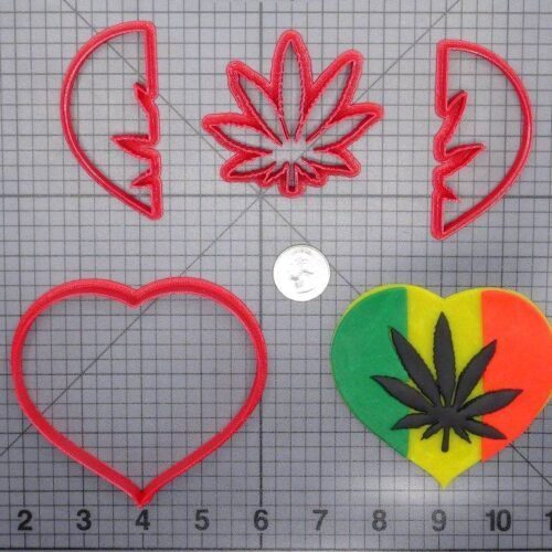 Rasta Heart 266-G142 Cookie Cutter Set
