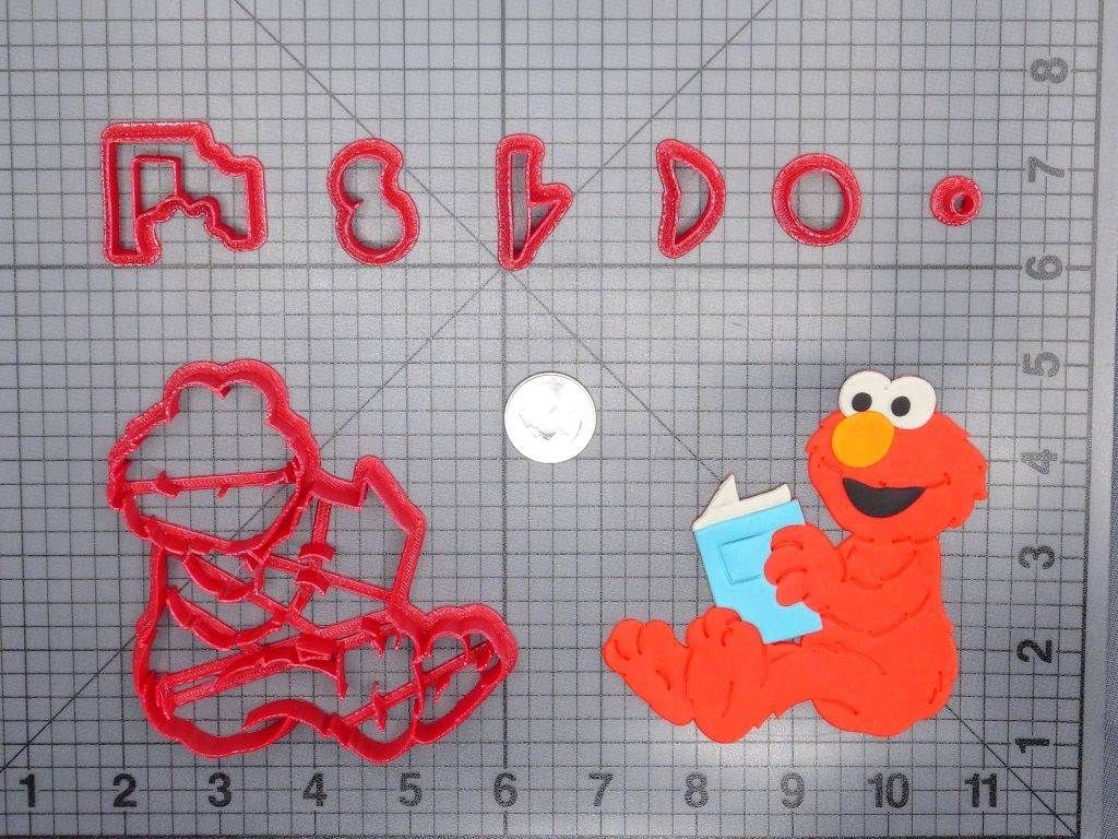 Sesame Street - Elmo with Book 266-F878 Cookie Cutter Set