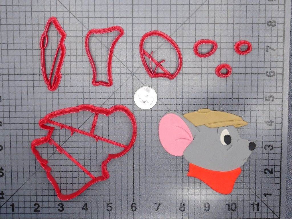 The Rescuers - Bernard Mouse Head 266-G166 Cookie Cutter Set