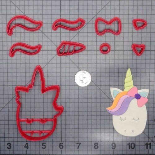 Unicorn Head 266-G097 Cookie Cutter Set