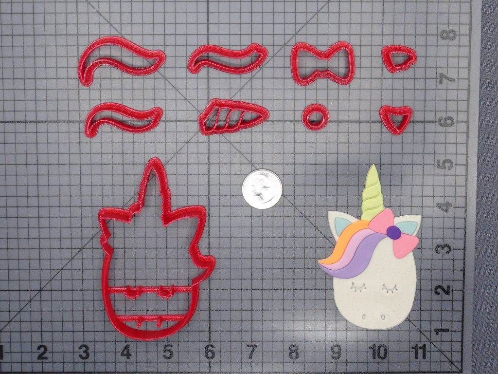 Unicorn Head 266-G097 Cookie Cutter Set
