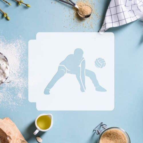 Volleyball Player 783-E755 Stencil