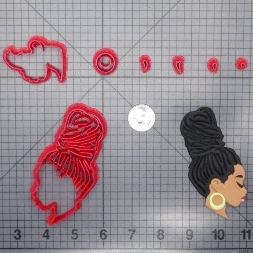 Woman with Dreadlocks 266-G136 Cookie Cutter Set