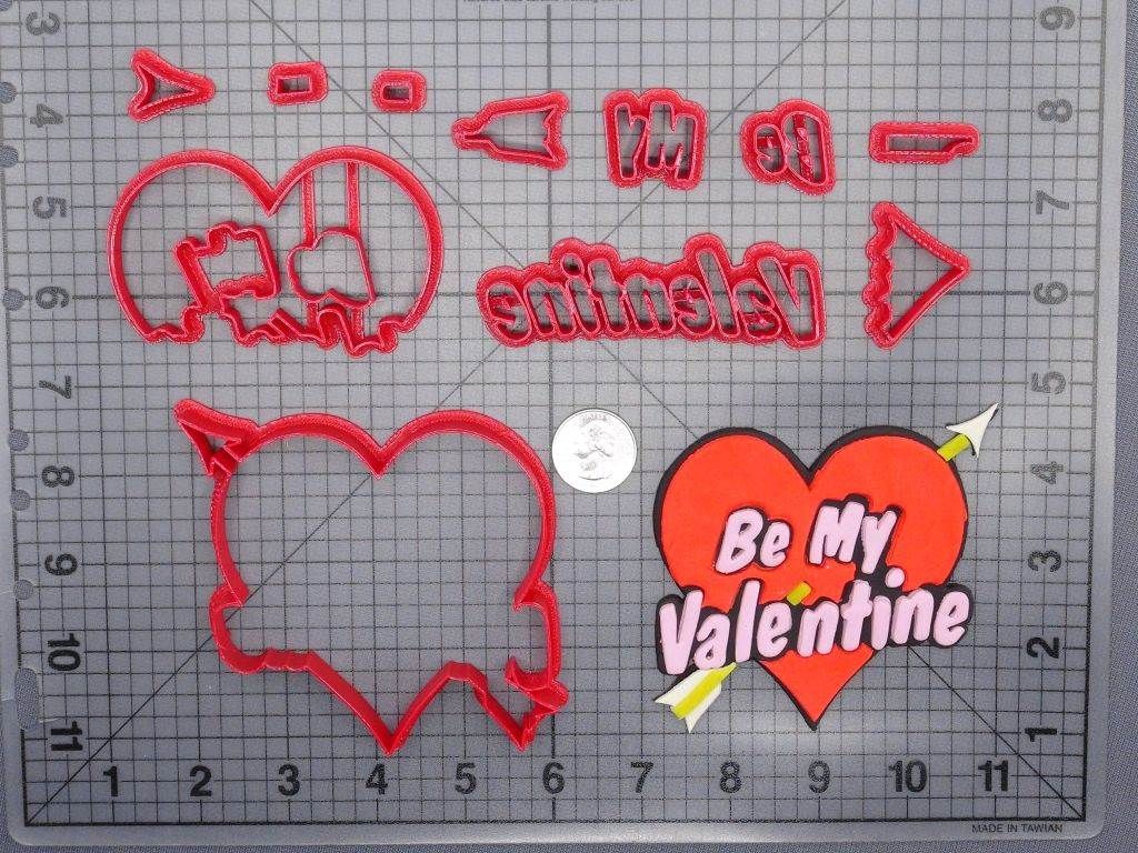 Be My Valentine 266-G237 Cookie Cutter Set