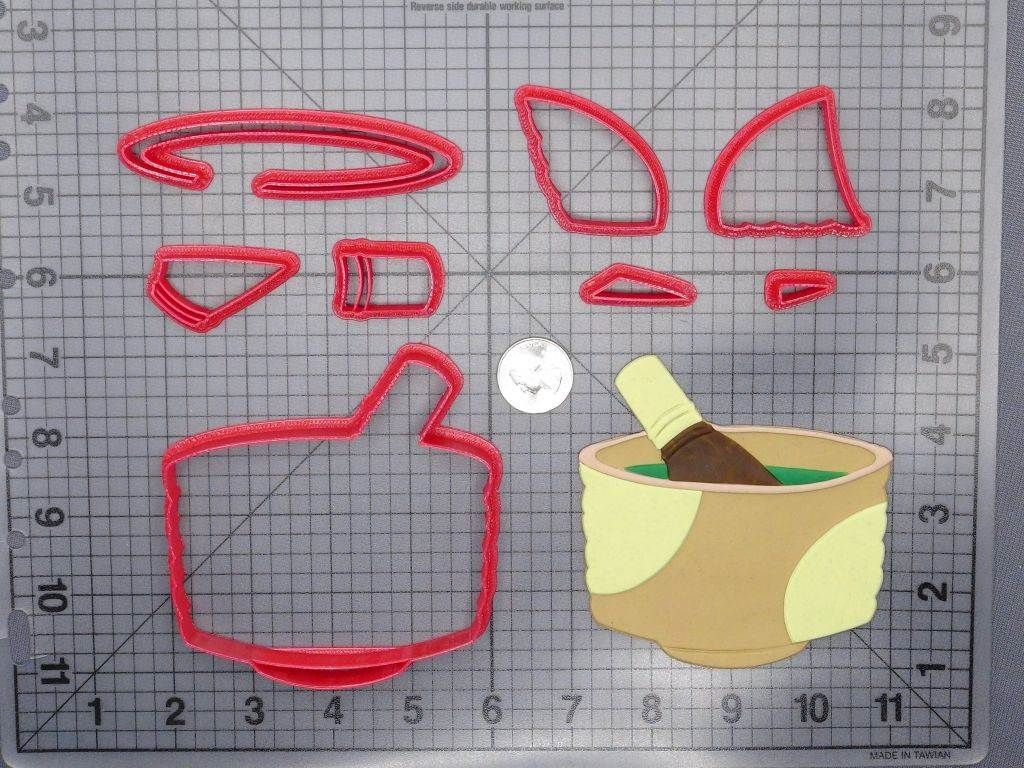 Chawan with Chasen 266-G171 Cookie Cutter Set