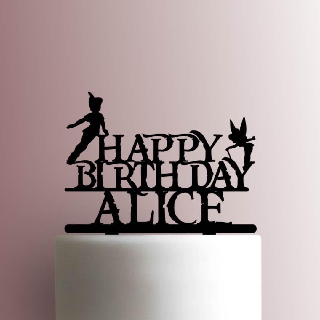 Custom Peter Pan Happy Birthday 225-A668 Cake Topper
