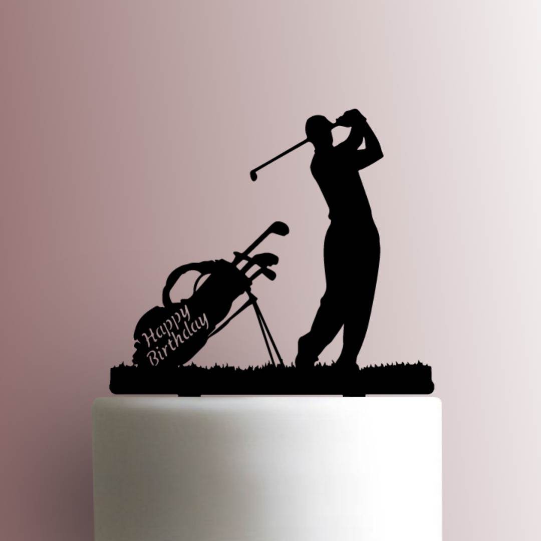 Golf Happy Birthday 225-A673 Cake Topper
