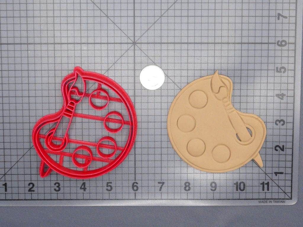 Paint Brush and Palette 266-G189 Cookie Cutter