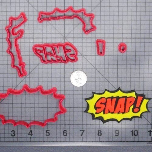 SNAP Action Word Bubble 266-G203 Cookie Cutter Set