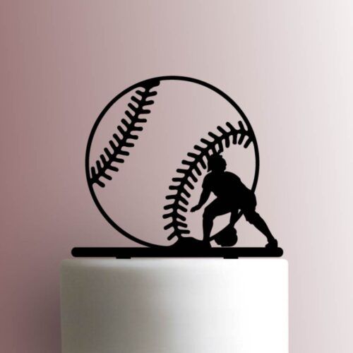 Softball 225-A717 Cake Topper