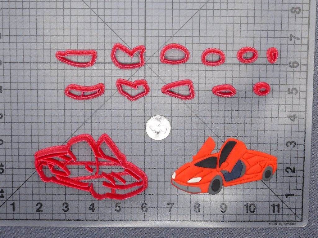 Sports Car 266-G204 Cookie Cutter Set