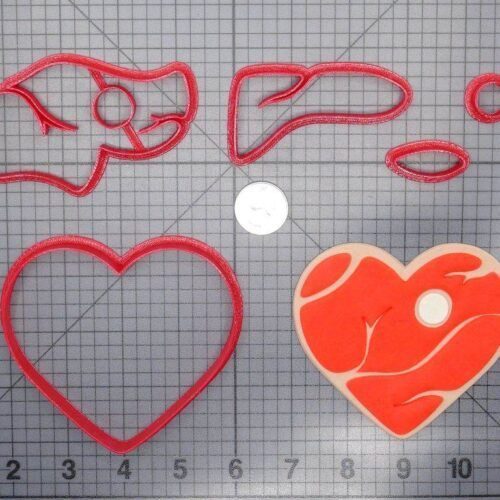 Steak Heart 266-G173 Cookie Cutter Set