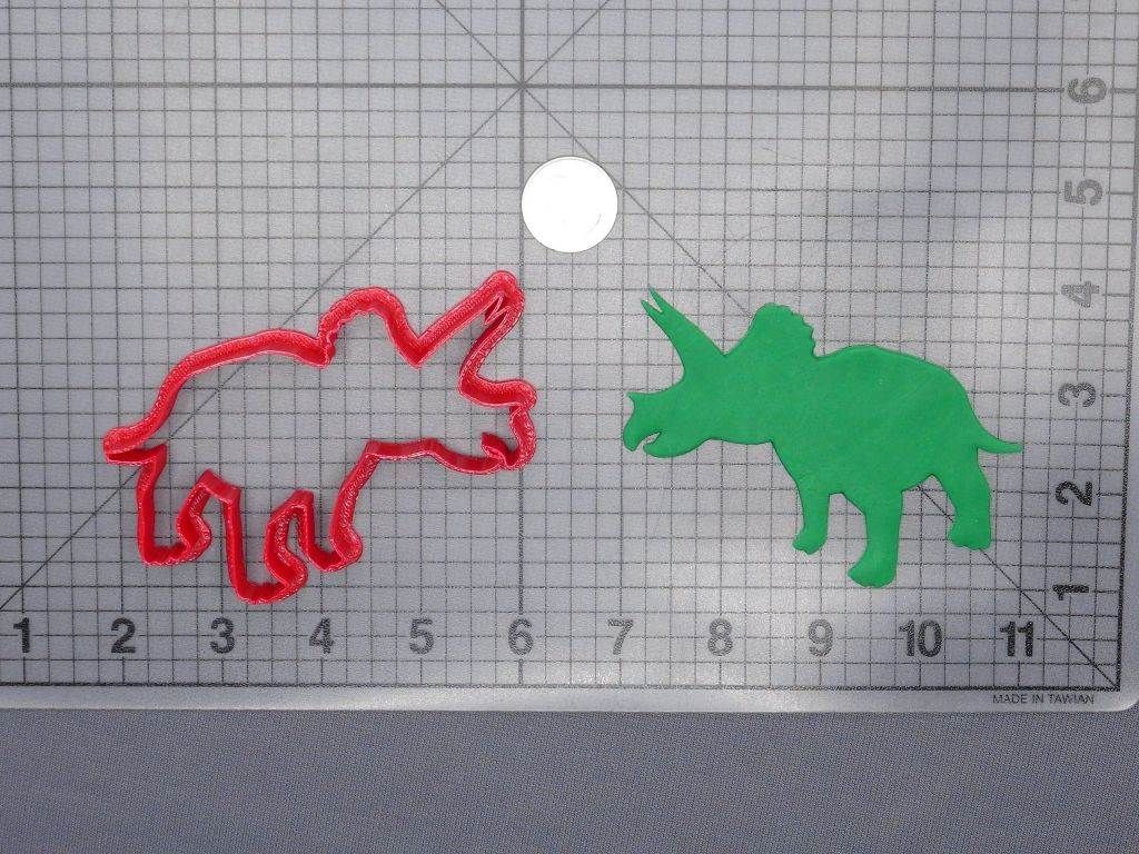 Triceratops Dinosaur Body 266-G187 Cookie Cutter