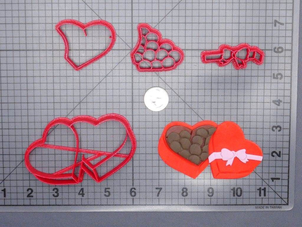 Valentines Day - Box of Chocolates 266-G238 Cookie Cutter Set