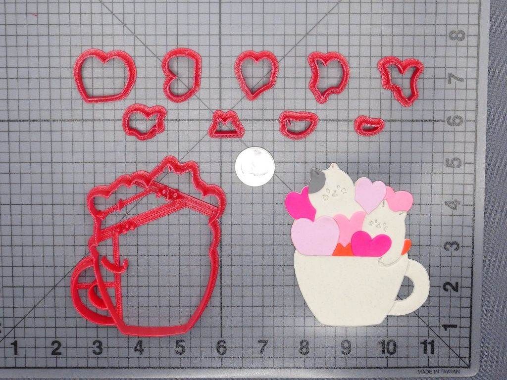 Valentines Day - Cup of Love 266-G244 Cookie Cutter Set