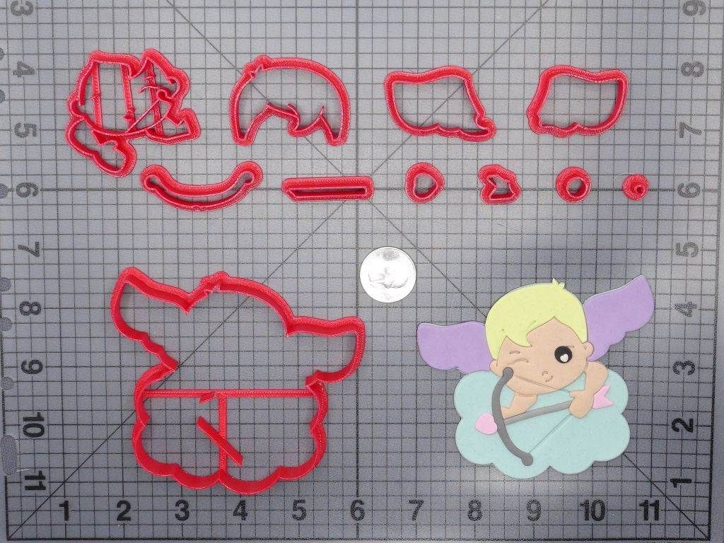 Valentines Day - Cupid on Cloud 266-G242 Cookie Cutter Set