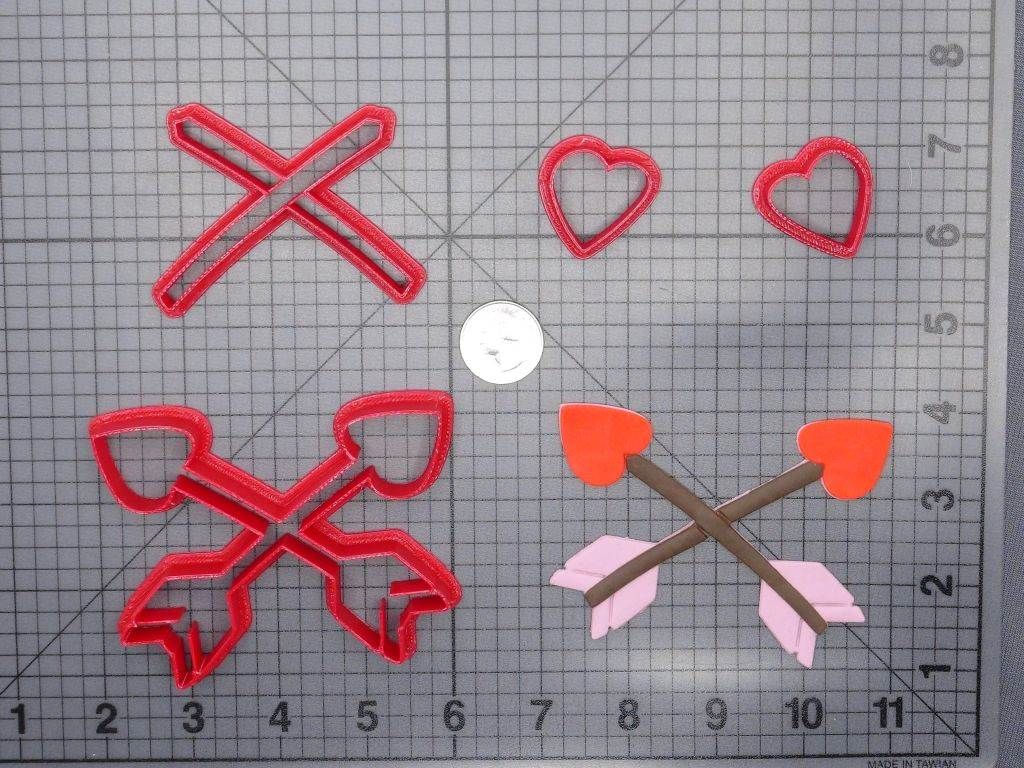 Valentines Day - Heart Arrows 266-G241 Cookie Cutter Set