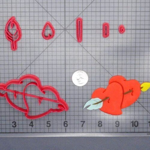 Valentines Day - Hearts with Arrow 266-G235 Cookie Cutter Set