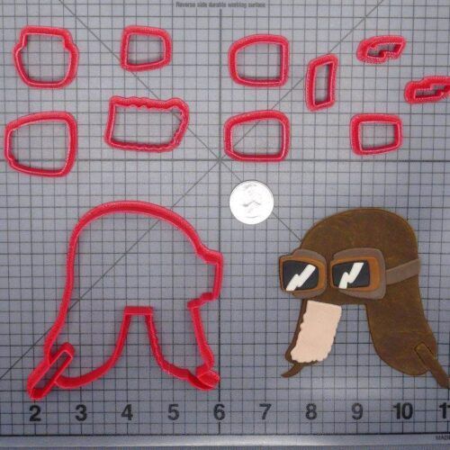 Aviator Helmet with Goggles 266-G202 Cookie Cutter Set