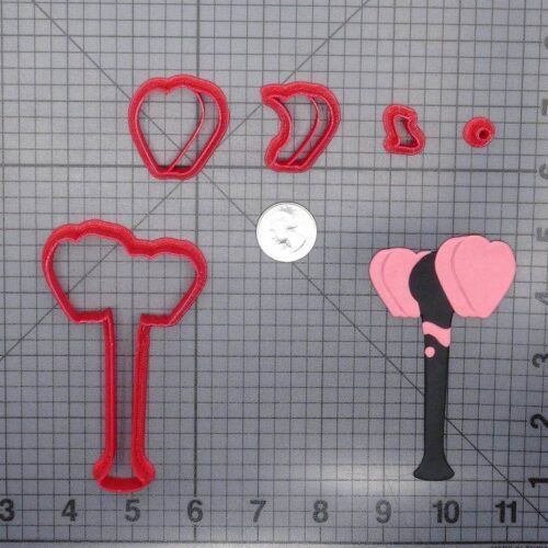 Blackpink Heart Light Stick 266-G278 Cookie Cutter Set