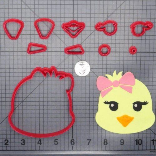 Chick with Bow 266-G420 Cookie Cutter Set