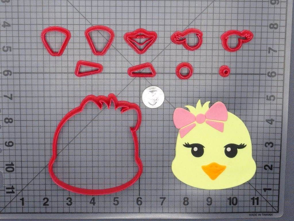 Chick with Bow 266-G420 Cookie Cutter Set