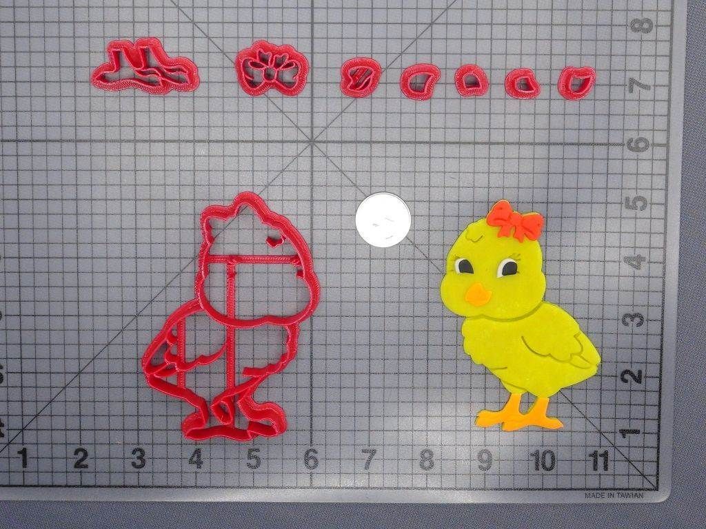 Chick with Bow 266-G486 Cookie Cutter Set
