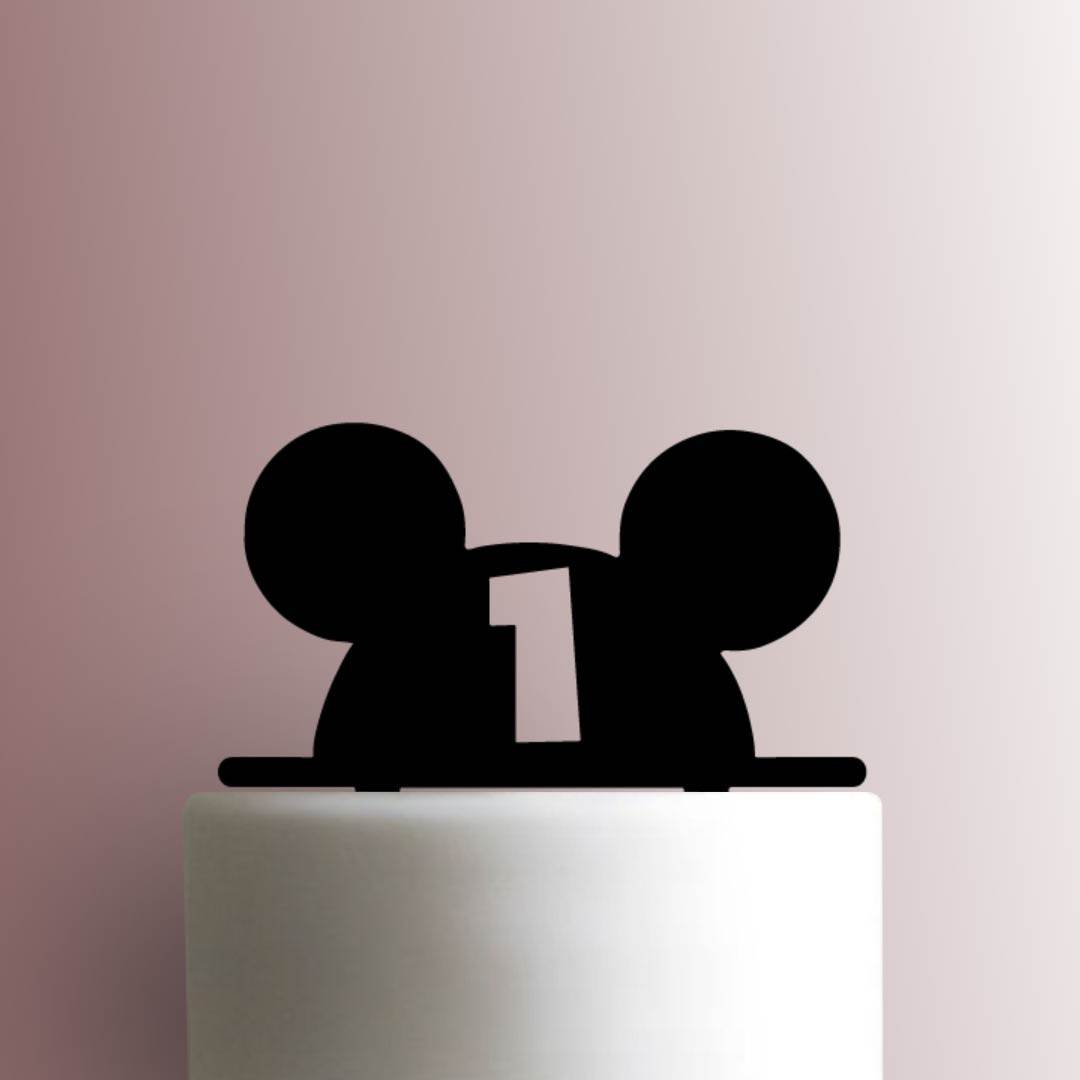 Custom Mickey Mouse Ears Age 225-A850 Cake Topper