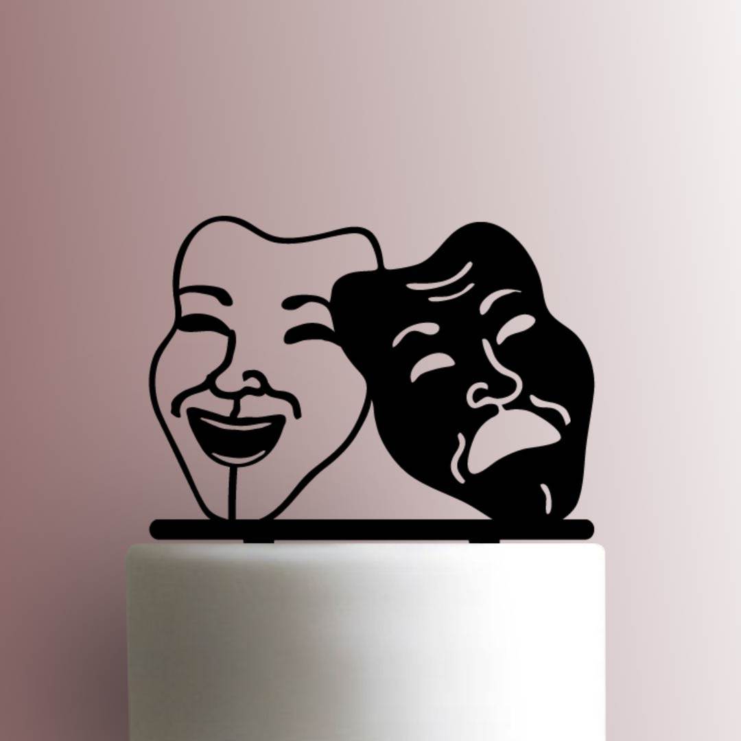 Drama Masks 225-A805 Cake Topper