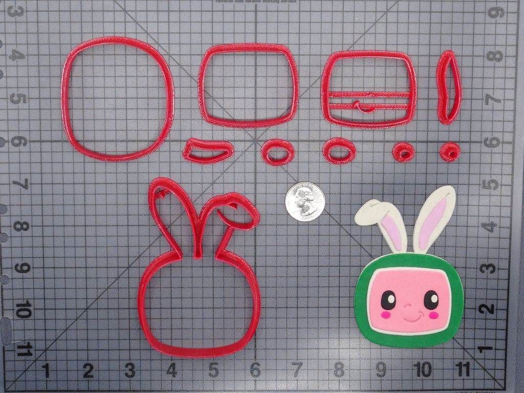 Easter - CoComelon Bunny Icon 266-G482 Cookie Cutter Set