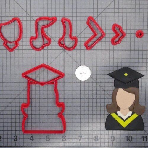 Graduation Girl 266-G488 Cookie Cutter Set