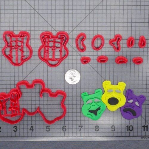 Mardi Gras - Drama Masks 266-G416 Cookie Cutter Set